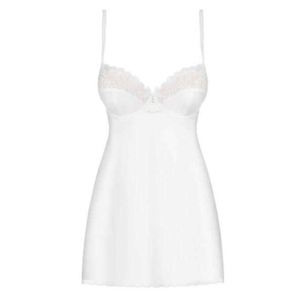 871-CHE-2 Chemise and Thong White - Image 3