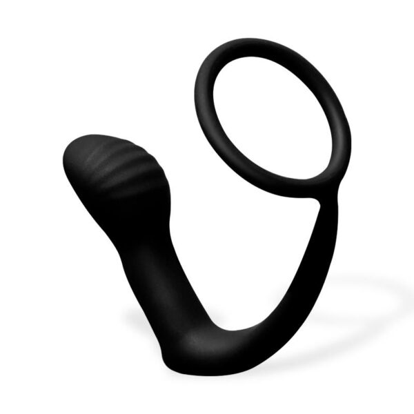 Carnelian Vibrating Anal Plug with Penis Ring - Image 2