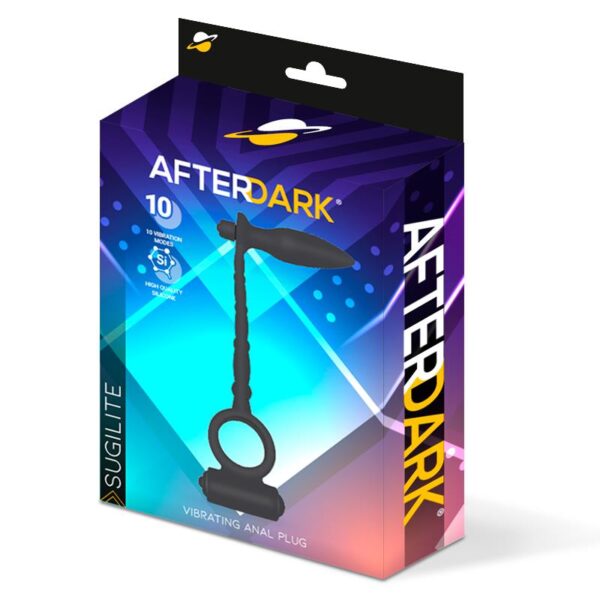 Sugilite Vibrating Anal Plug with Penis Ring with vibration - Image 4