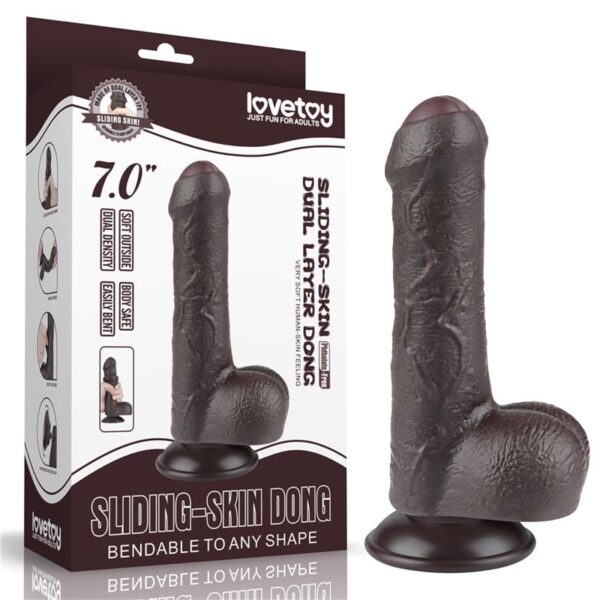 Sliding Skin Dual Layer Dildo 7 - Image 12
