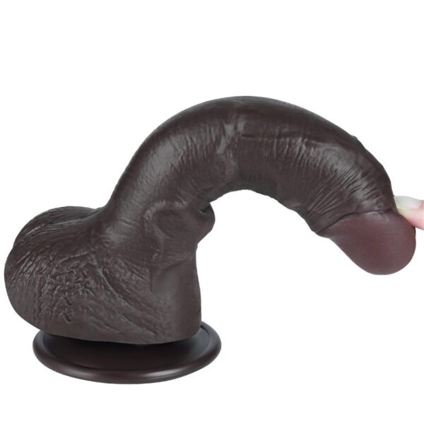 Sliding Skin Dual Layer Dildo 7.5 - Image 4