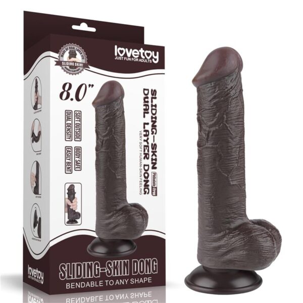 Sliding Skin Dual Layer Dildo 8 - Image 12