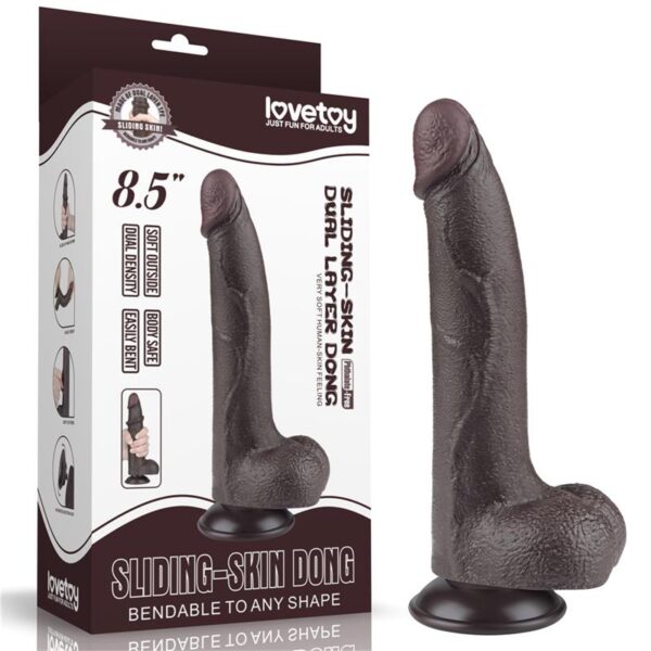 Sliding Skin Dual Layer Dildo 8.5 - Image 12