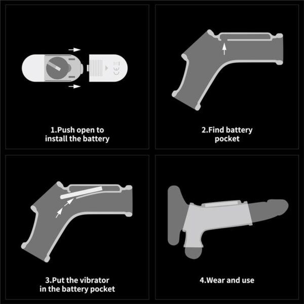 Vibrating Ring for Penis and Scrotum Wave Knights - Image 8