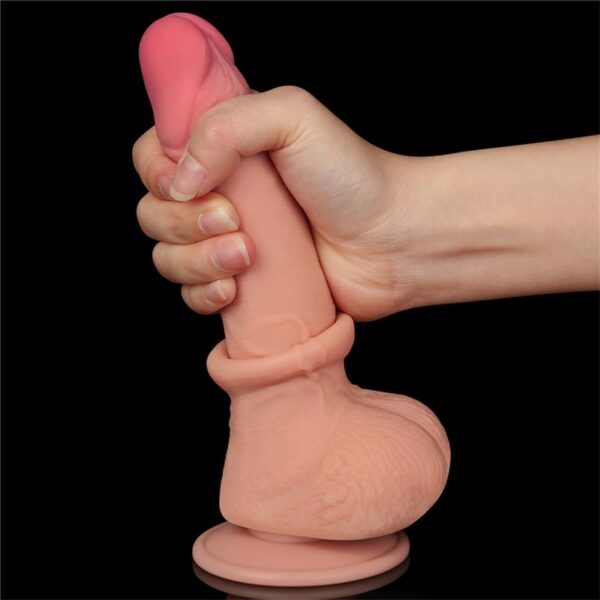 Sliding Skin Dual Layer Dildo 7.5 - Image 5