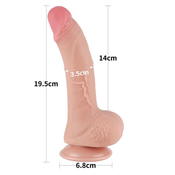 Sliding Skin Dual Layer Dildo 7.5 - Image 12