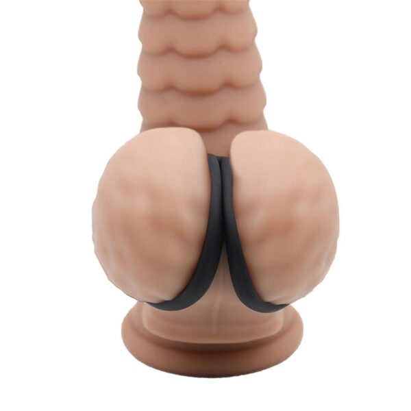 Triple Penis and Testicles Ring Liquid Silicone - Image 7