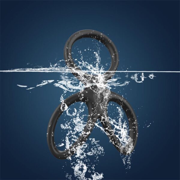 Triple Penis and Testicles Ring Liquid Silicone - Image 9