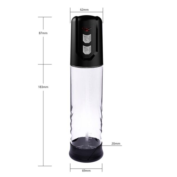 PSX10 Automatic Penis Pump Crystal - Image 5