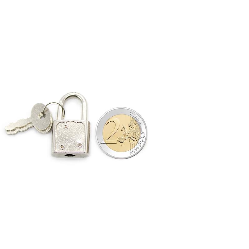 Silver Padlock with Keys - Image 2