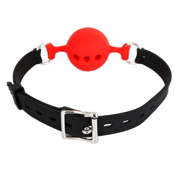Silicone Breathable Ball Gag S - 4 cm - Image 4
