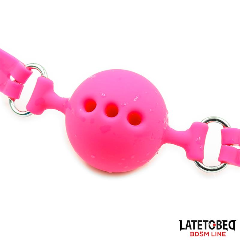 Breathable Silicone Ball Gag M - 4.5 cm - Image 4