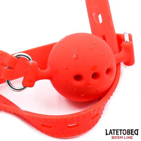 Breathable Silicone Ball Gag S - 4 cm - Image 5