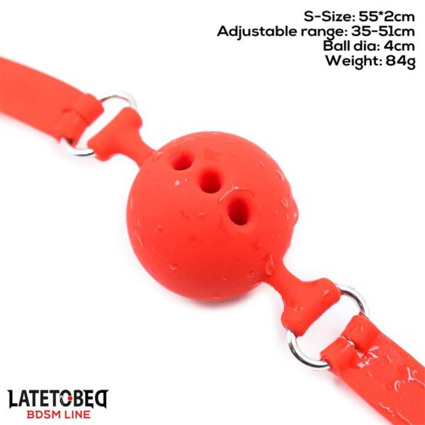 Breathable Silicone Ball Gag S - 4 cm - Image 9