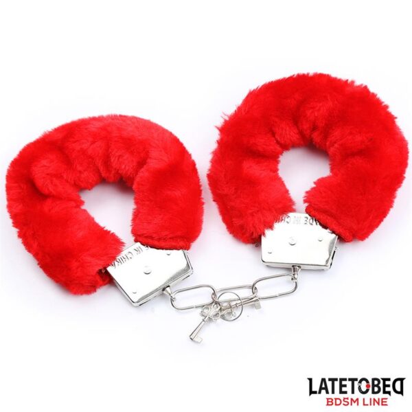 3 Pieces Bondage Set Cuffs, Eye Mask and Feathers - Image 5