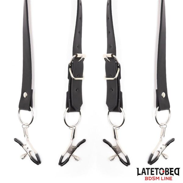 Leg Bondage Strap with Clitoris Clamps - Image 7