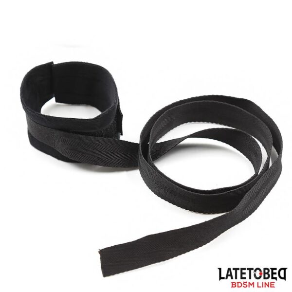 Restraint 3 Pieces Set Blindfold, Anklecuffs and Wristcuffs Adjustable - Image 2