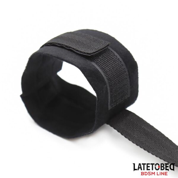 Restraint 3 Pieces Set Blindfold, Anklecuffs and Wristcuffs Adjustable - Image 3