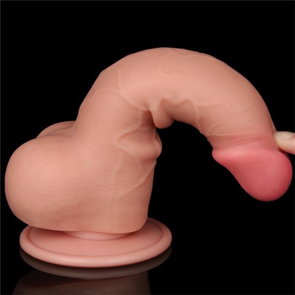 Sliding Skin Dual Layer Dildo 7.5 - Image 5