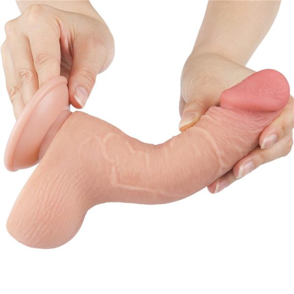 Sliding Skin Dual Layer Dildo 7.5 - Image 3