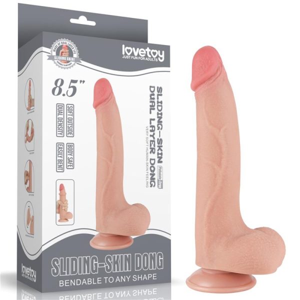 Sliding Skin Dual Layer Dildo 8.5 - Image 13