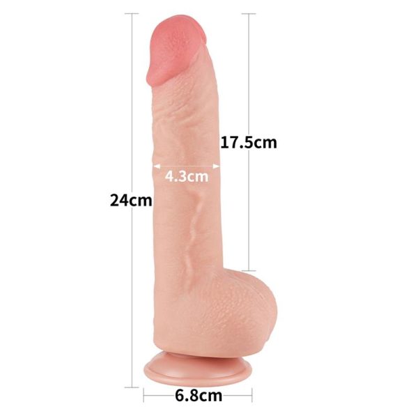 Sliding Skin Dual Layer Dildo 9.5 - Image 11