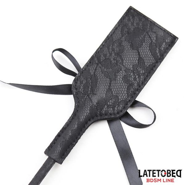 Multi Feathers Tickler and Lace Ribbon Paddle Comb - Image 6