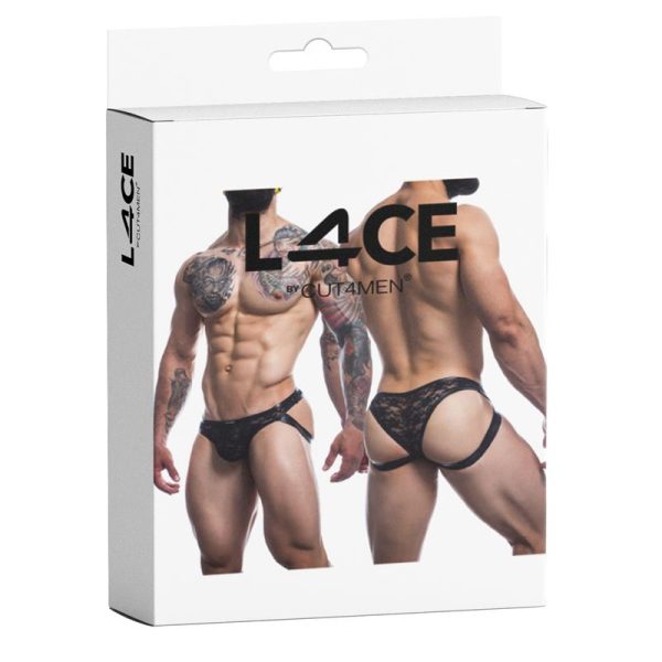 L4CE04 Slip with Jockstrap Details with Lace - Image 7
