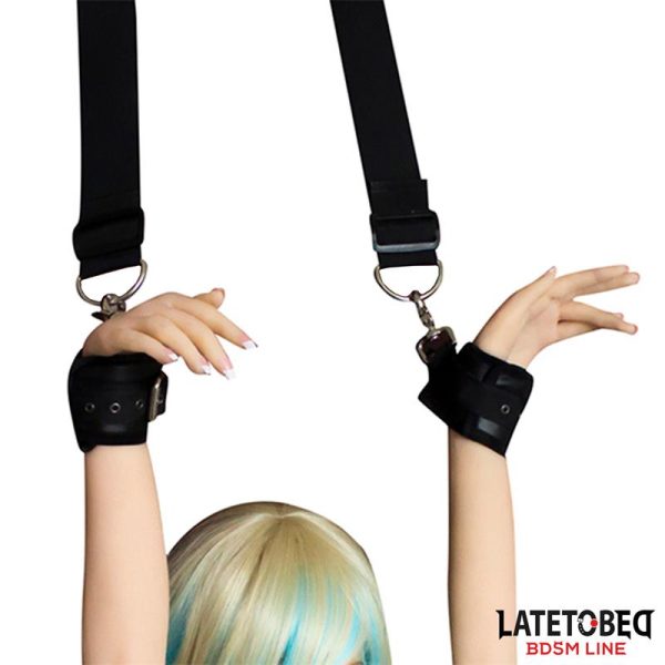 Door Swing Nylon Bind Neoprene Wrist Cuffs - Image 2