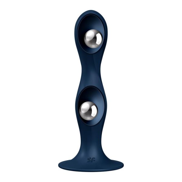 Double Ball-R Weighted Dildo Dark Blue - Image 2