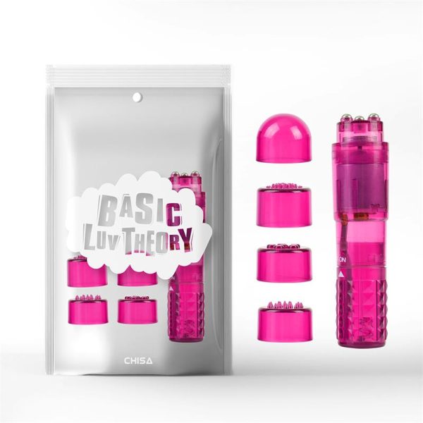 mini massager with 3 heads Pink - Image 6