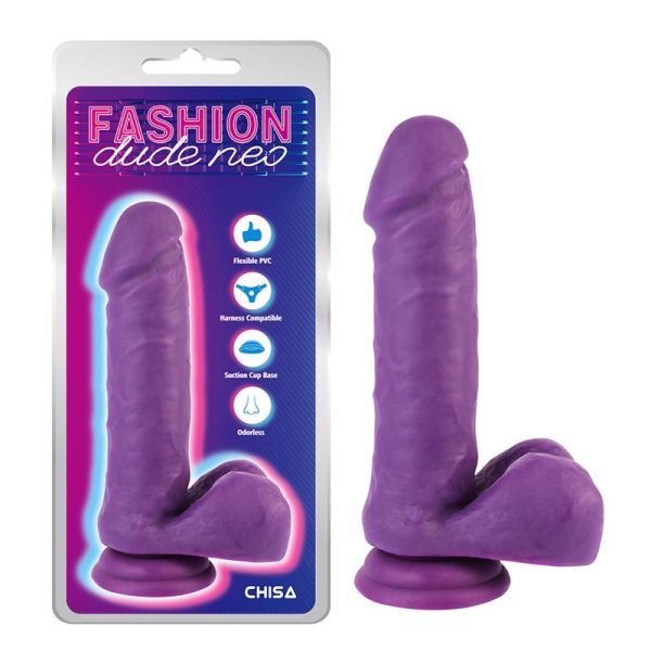Dual Density Dildo Purple 7.6 - Image 5