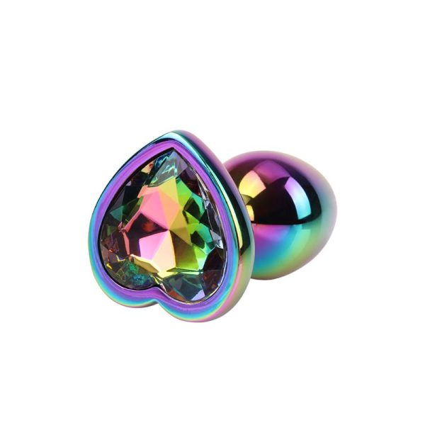 Rainbow Heart Gem Plug Size S - Image 2