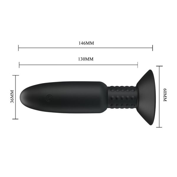 Remote-Controlled Anal Plug with Vibration and Rotation - USB - Image 8