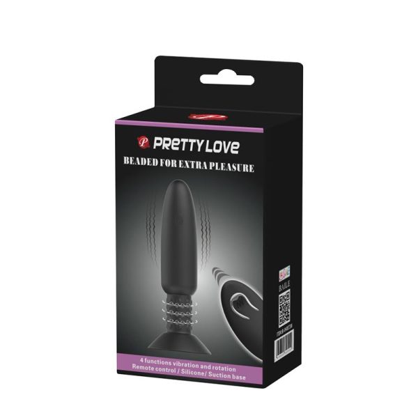 Remote-Controlled Anal Plug with Vibration and Rotation - USB - Image 9