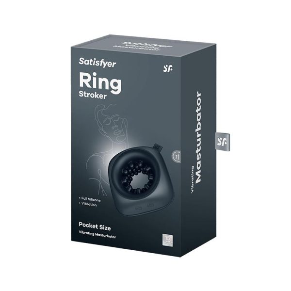 Ring Stroker Pocket Size Masturbator Ring Black - Image 5