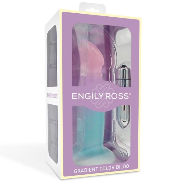 Dildo Dildo with Vibration and Suction Cup Gradient Colour 17 cm - Image 6