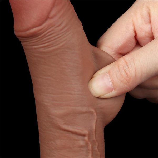 Dildo Sliding Skin 7.5 Brown - Image 9