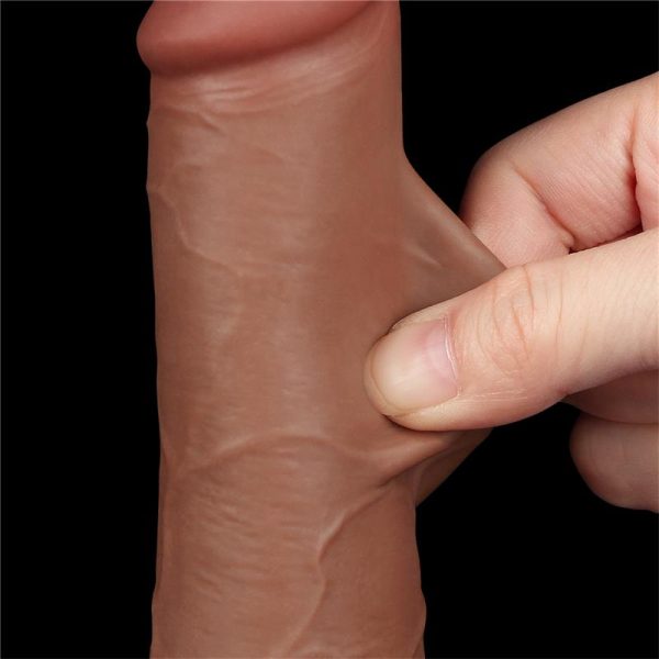 Dildo Sliding Skin 7.5 Brown - Image 8