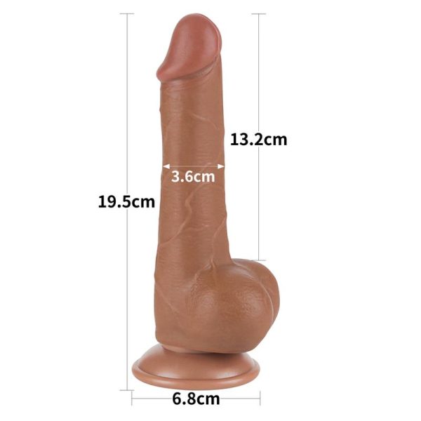 Dildo Sliding Skin 7.5 Brown - Image 10