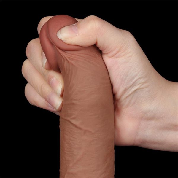 Dildo Sliding Skin 7.5 Brown - Image 8