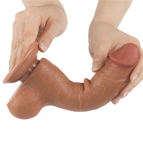 Dildo Sliding Skin 8 Brown - Image 2