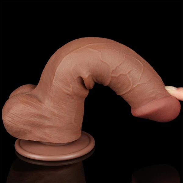 Dildo Sliding Skin 8 Brown - Image 9