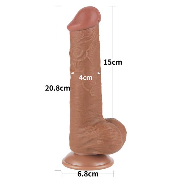 Dildo Sliding Skin 8 Brown - Image 10