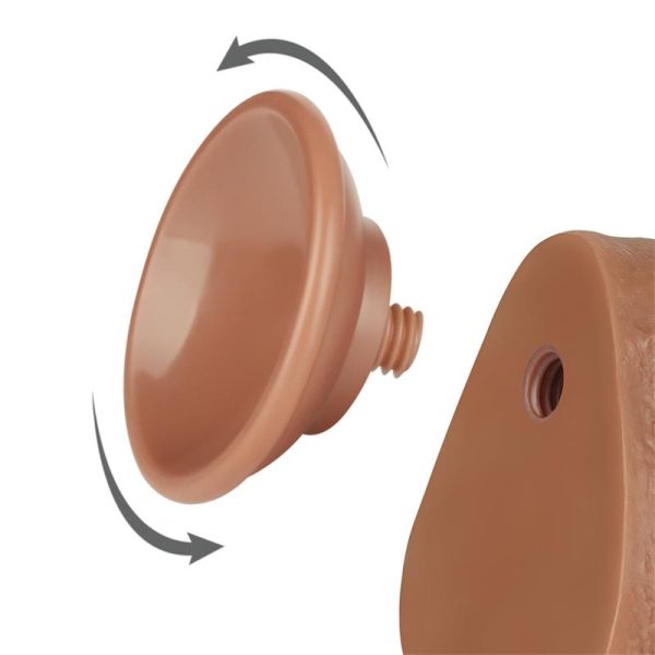 Dildo Sliding Skin 8.5 Brown - Image 5