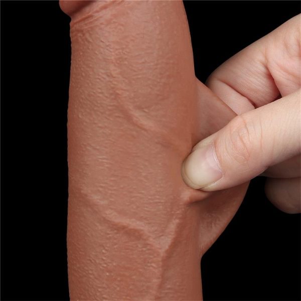 Dildo Sliding Skin 8.5 Brown - Image 8
