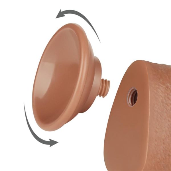 Dildo Sliding Skin 9.5 Brown - Image 5