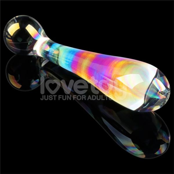 Glow in the dark Glass Dildo Twilight Gleam Alluring Arc - Image 3