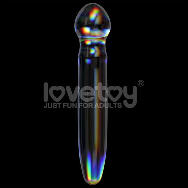 Glow in the Dark Glass Dildo Twilight Gleam Prism Glass - Image 2