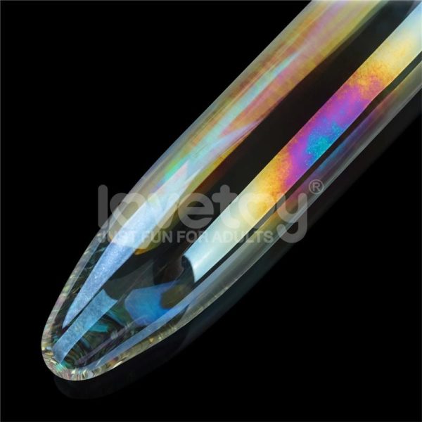 Glow in the Dark Glass Dildo Twilight Gleam Prism Glass - Image 3
